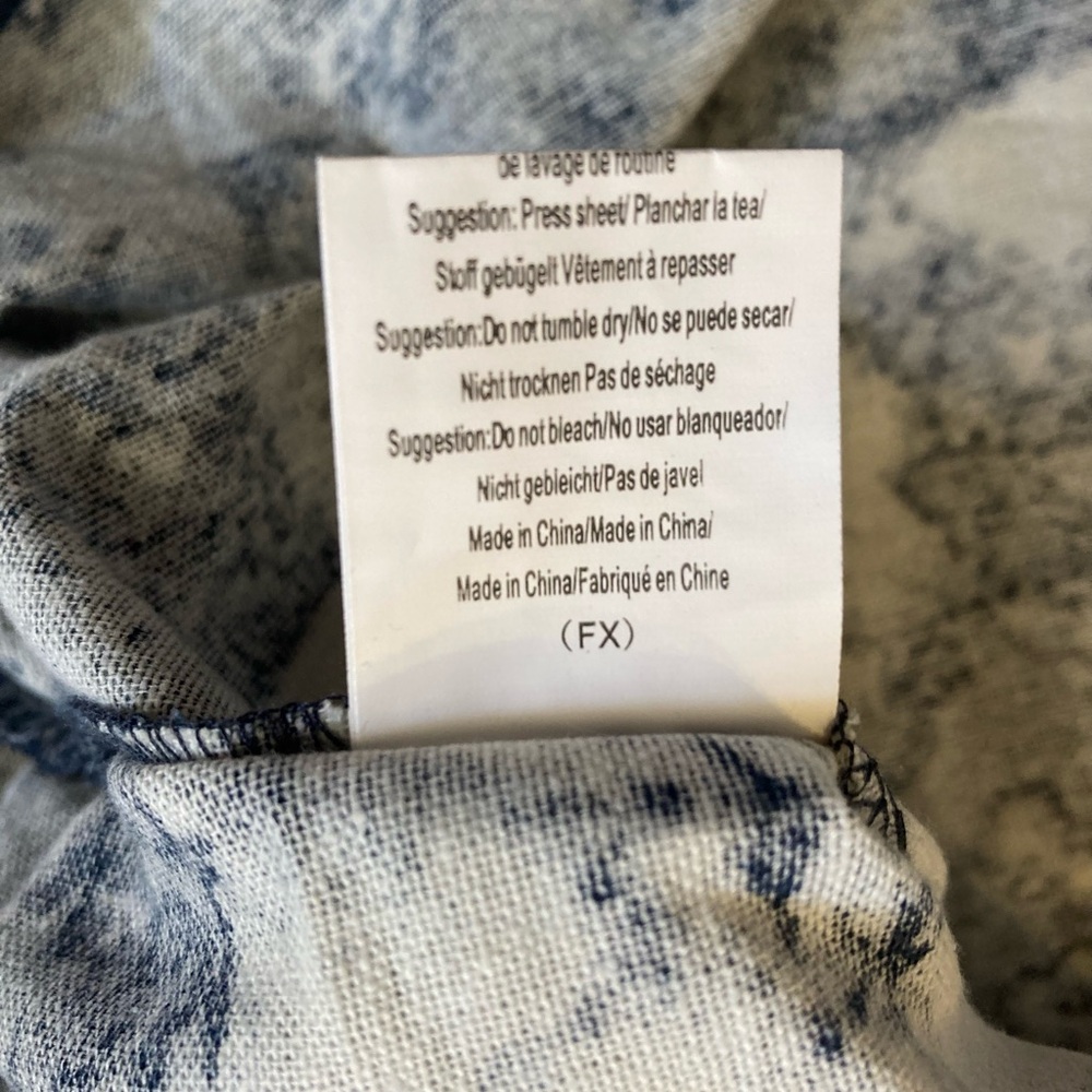NWT COOFANDY man’s navy/white long sleeve Henley, neck, cotton shirt size XXL - Picture 8 of 11